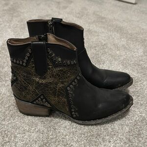 Black Studded Ankle Boots